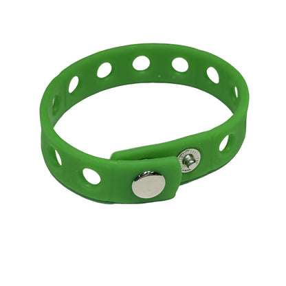 1/12/50/100PCS 21cm Silicone Flexible Holes Fit Shoe Charms Wrist Band Bracelet Sports Casual Bangle For Watches Decorations