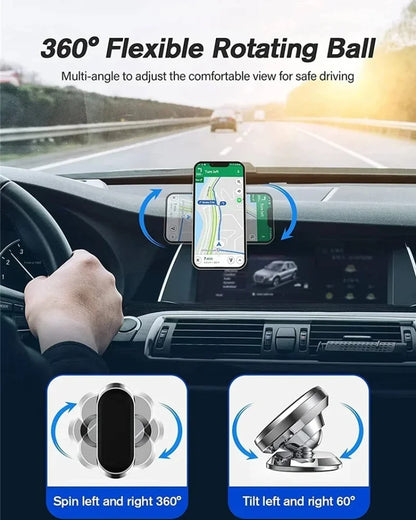 New Magnetic Car Phone Holder For iPhone 15 14 13 12 11 Samsung Redmi Mobile Cell Phone Holder Stand Magnet Mount Bracket In Car