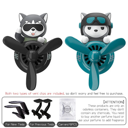 No perfume DIY fragrance car decoration For Tesla Model 3/Y rotating ornament air freshener vent clip aroma diffuser accessories