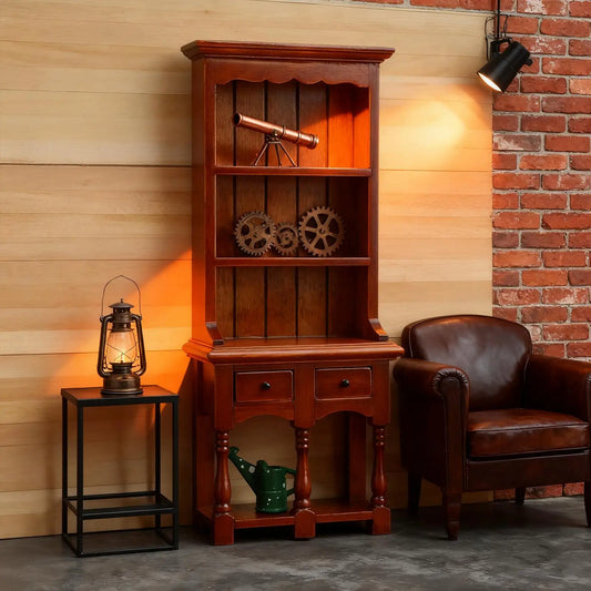 1:12 Scale Dollhouse Bookcase Wooden Miniature Cabinet for Living Room Decor