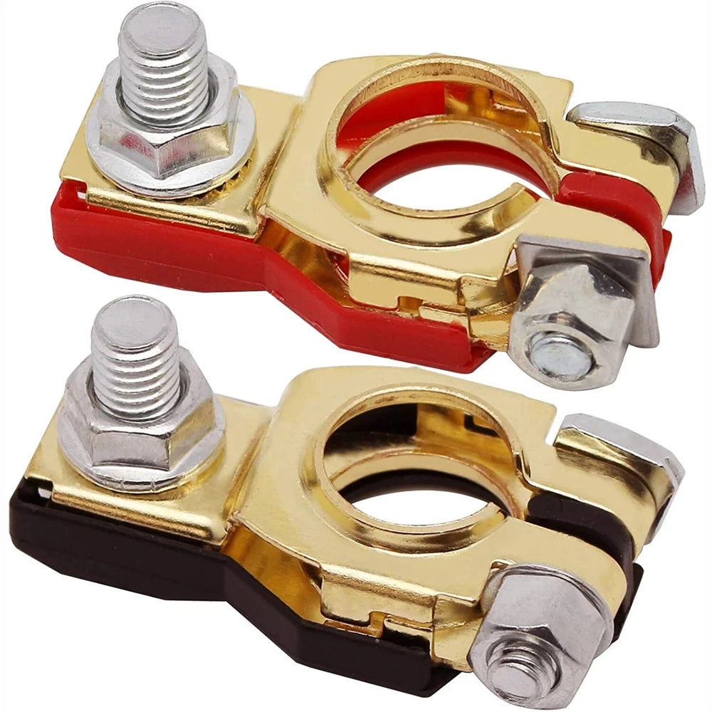 2Pcs Automotive Battery Terminal Wire Cable Clamp Quick Release Connector Clamp Clip Connector For Car Caravan Boat 12V 24V