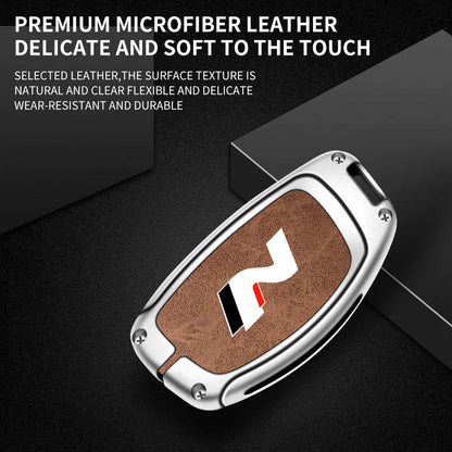 Modern High-End Hyundai Key Cover Suitable for N LINE N IX35 IX25 Tucson Sonata Car Key Case Luxury Design Vehicle Accessories