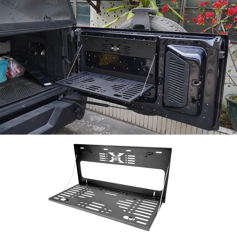 2/4-door tailgate table, for luggage storage, shelf/load platform, designed for camping, suitable for 2021-2025 Ford Bronco