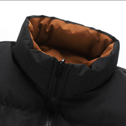 2025 Stand Collar Men Waistcoat Loose Reversible Warm Sleeveless Trendy Male Vest New Fashion Solid Color Coats quality