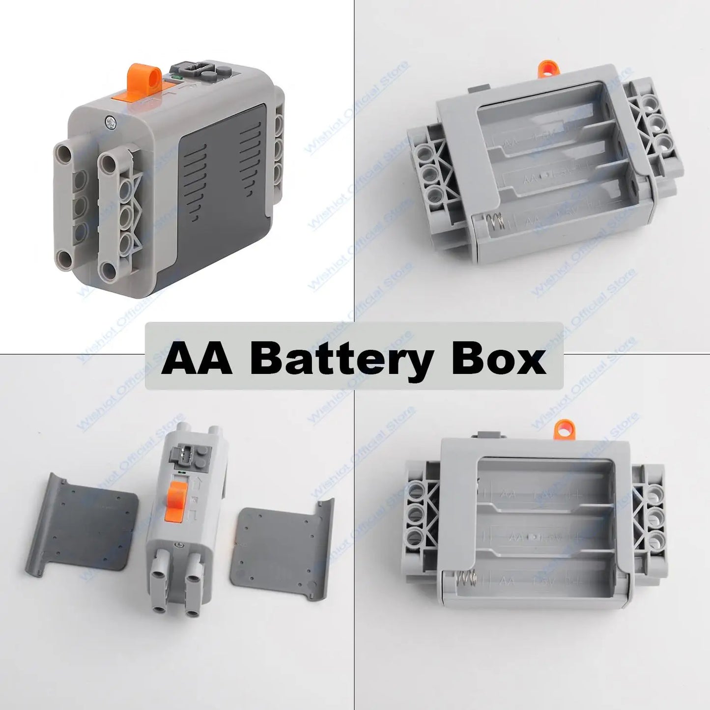 Technical MOC Building Blocks Power & Spray Kit Motor & Battery Box for RC Car Robot DIY Smoke Accessories