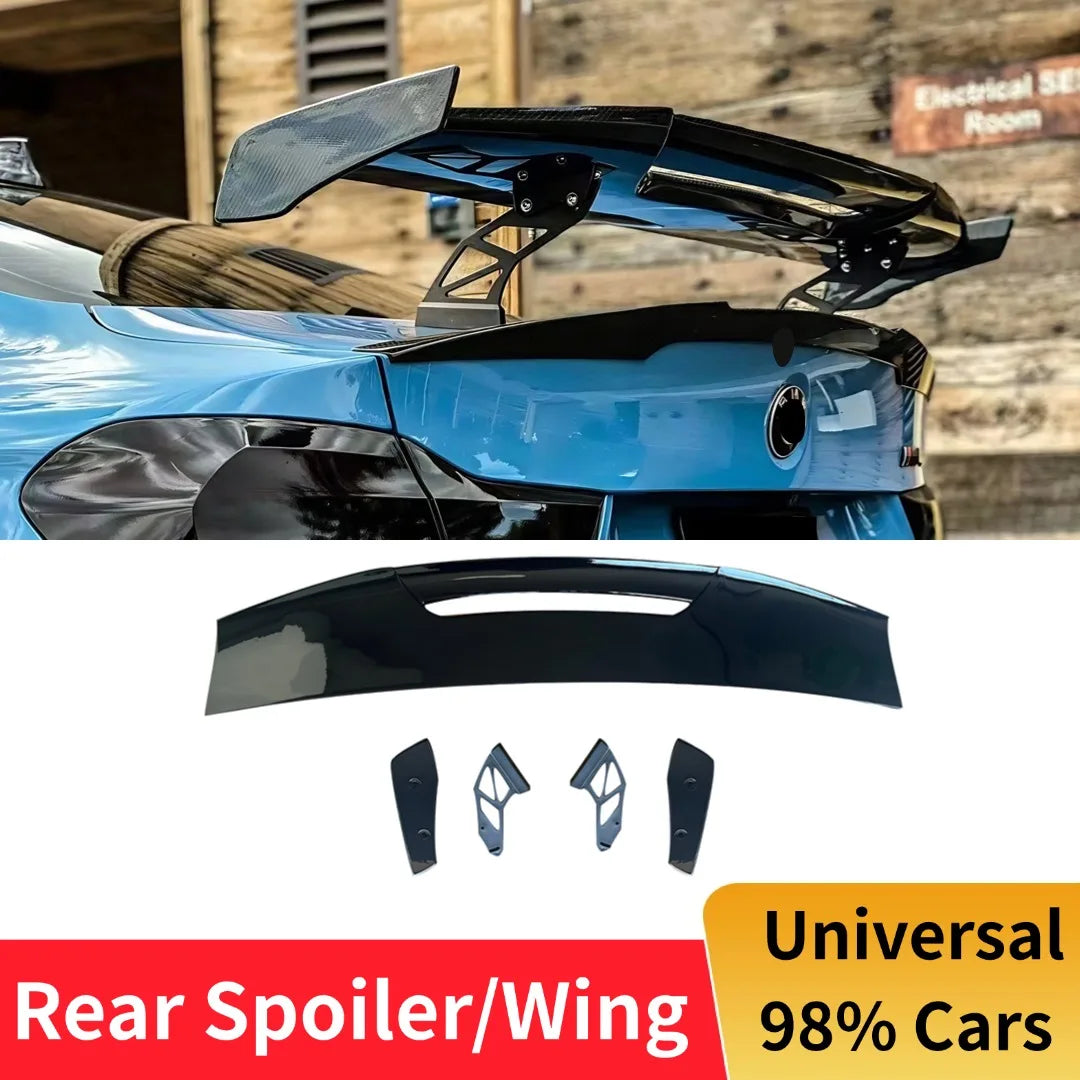 Rear Air Deflector Spoiler Wing Sport Tail Airfoil Tuning Accessories Universal Sedan Cars 125cm Fit Mostly Vehicle MAD Style