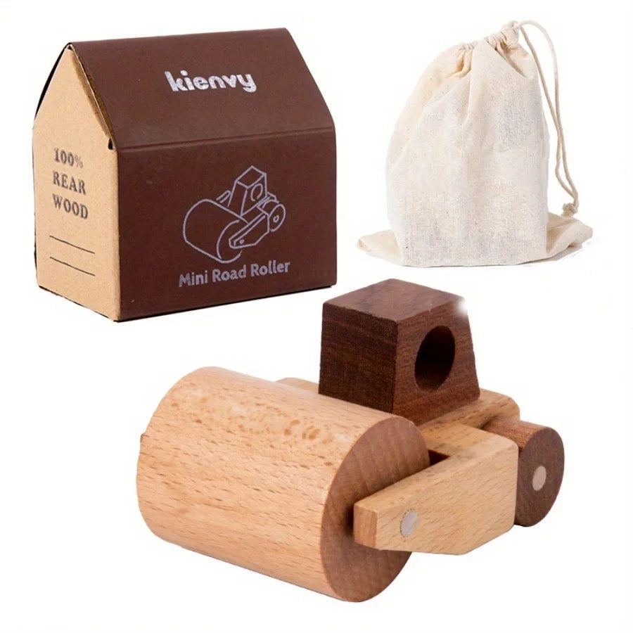 11-Piece Wooden Solid Wood Engineering Vehicle Series Toys and Gifts for Kids