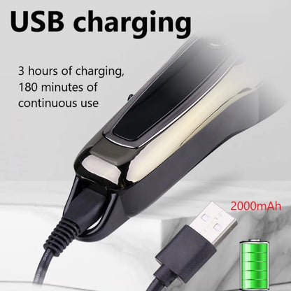 Kemei PG1990A Rechargeable Hair Clipper or Limit Combs Professional Cordless Men Hair Trimmer Men's Hair Cutting Machine Barber