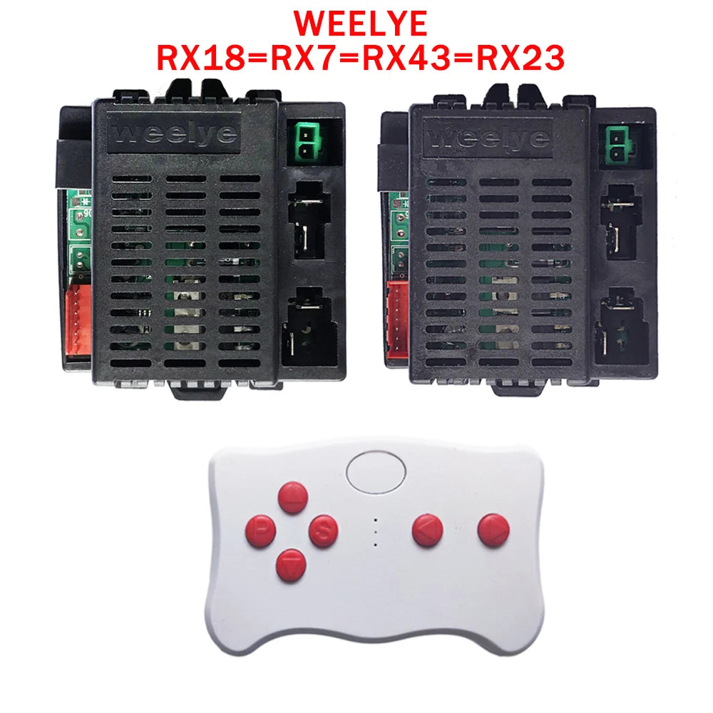 Weelye RX23 12V Children's Electric Toy Car 2.4G Remote Control Transmitter, Baby Toy Car Control Box with Smooth Start Function
