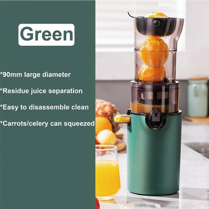 200W Electric Slow Juicer Automatic Large Caliber Original Juicer Orange Celery Juicer Residue Juice Separation Fruit Juicer 2L