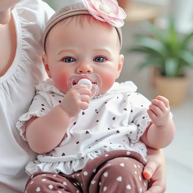 Full Body Vinyl Reborn Baby Dolls - 18 Inch Weighted Realistic-Newborn Baby Doll Real Life Baby Dolls with Complete Accessories & Gift Box