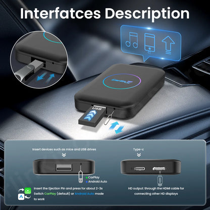 CarlinKit LiteS Android Tv Box Android auto CarPlay Wireless Adatper for Netfilx Youtube IPTV Spotify Skoda Volvo Honda Toyota