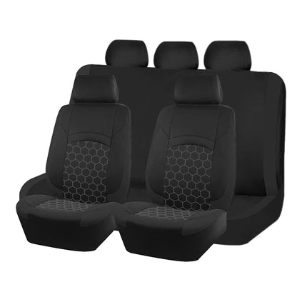 AUTOKING Football Embroidery Car Seat Covers Polyester Fabric Honeycomb Seat Covers Universal Fit Most Car Suv Truck