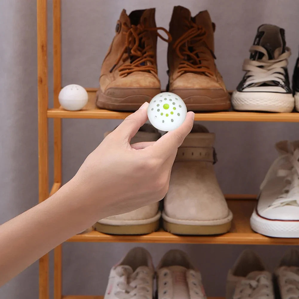 6-60PCS Deodorant Balls For Shoes Jasmine Scent Fresheners Footwear Shoe Closet Toilet Deodorization Long-lasting Aromatic 2025