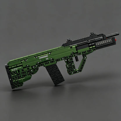 2026 New Model AUG Assault Rifle Military Equipment Building Block Gun—Educational Toy Gun