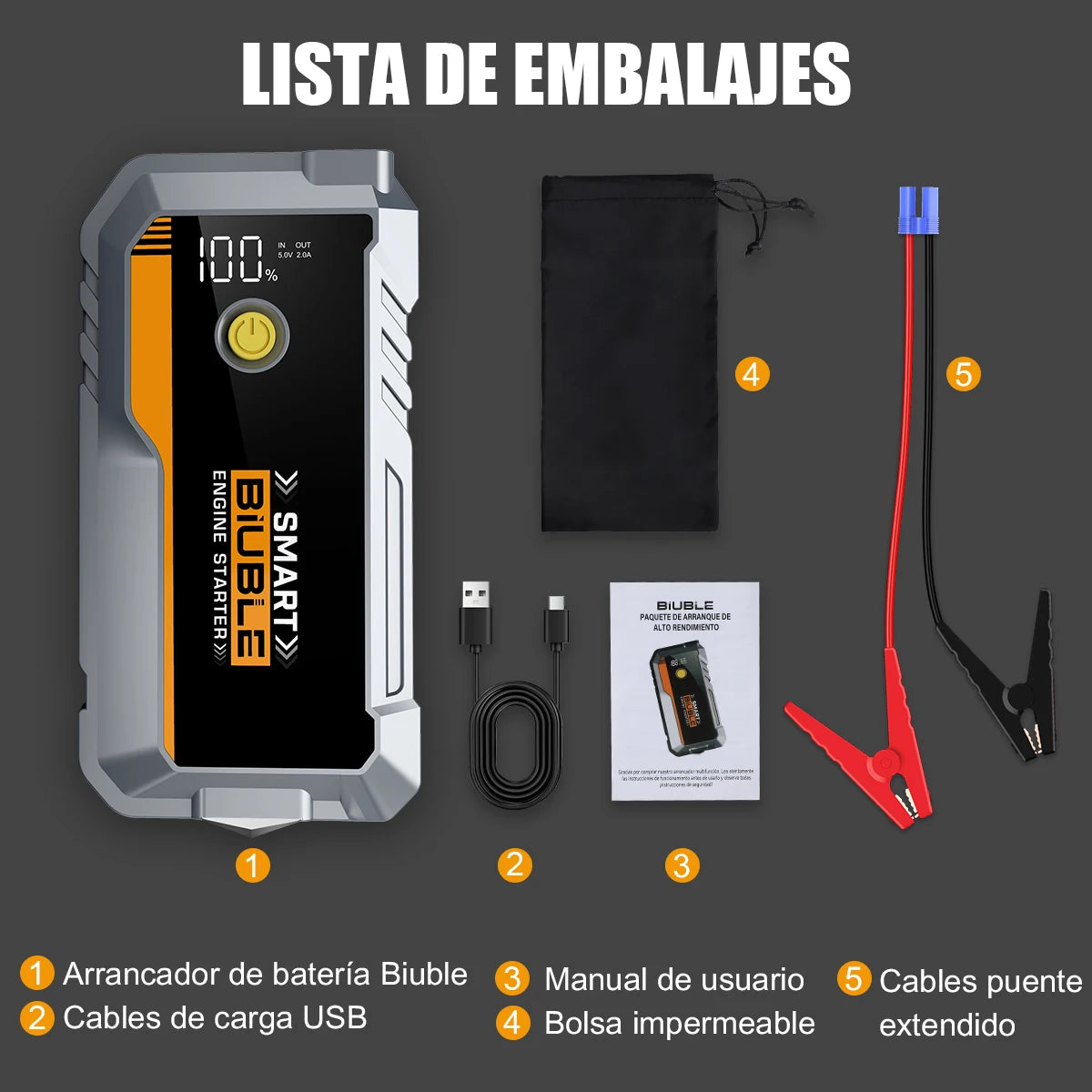 Car Jump Starter Power Bank Car Battery Starter 12V Auto Starting Device with LED Light For Auto Battery Booster Buster