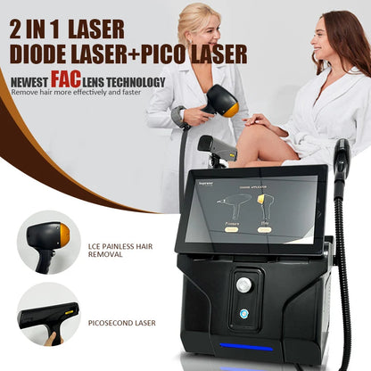 2026 4000W 4-WAVE 2-in-1 Professional Tattoo Removal & Hair Removal Machine Painless Body Care Permanent Depilation Equipment
