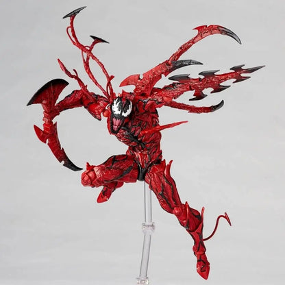 AMAZING YAMAGUCHI Carnage Venom Spider Man Marvel legends Action Figure Joint Movable Change Face Statue Model kids for Toy Gift