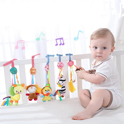 ASWJ New Baby Rattles Bell Toy Stroller Mobile Infant Rattle Animal Speelgoed Pendant Crib Bed Teether Hanging Toy Newborn Gifts