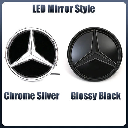 Front Grille LED Star Emblem Light Badge For Mercedes Benz GLC GLE GLS-Class 2016-2019