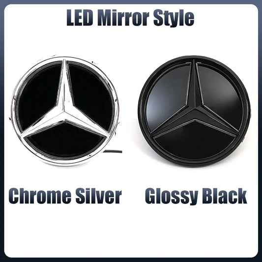 Front Grille LED Star Emblem Light Badge For Mercedes Benz GLC GLE GLS-Class 2016-2019