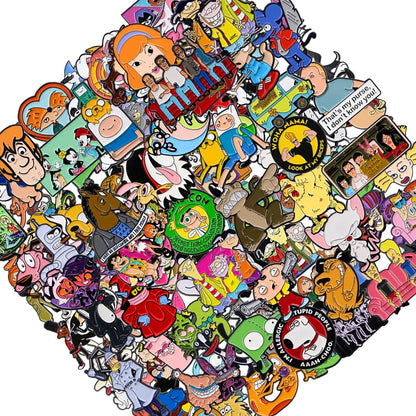 20 200pcs Random Mystery Enamel Lapel Pins Funny Pin Badge Brooches Wholesale Global IP For Women Clothing Accessories