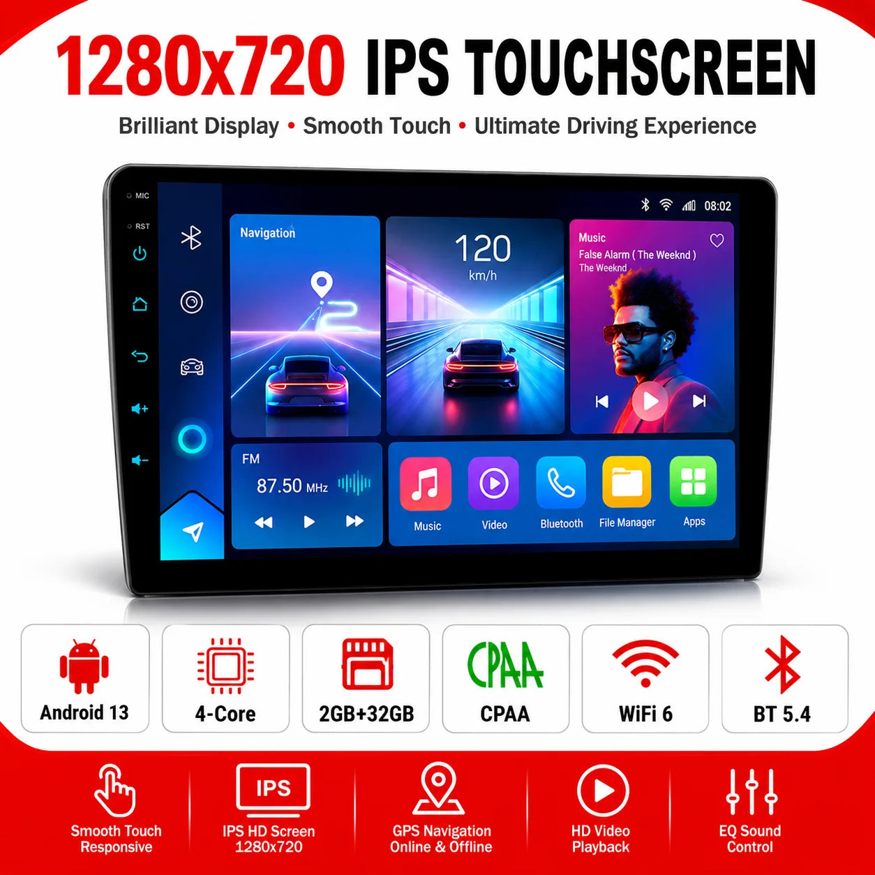 Universal 9/10 inch Android 10 2Din Car Radio Autoradio Android Car Radio GPS Central Multimedia Smart Car Stere Androidauto NEW