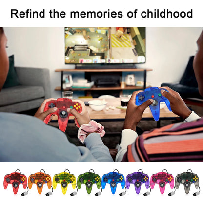 8 Colors Wired Gamepad For N64 Console Joypad Control for N64 Classic Joystick Retro Game Console Gamepad Accessories