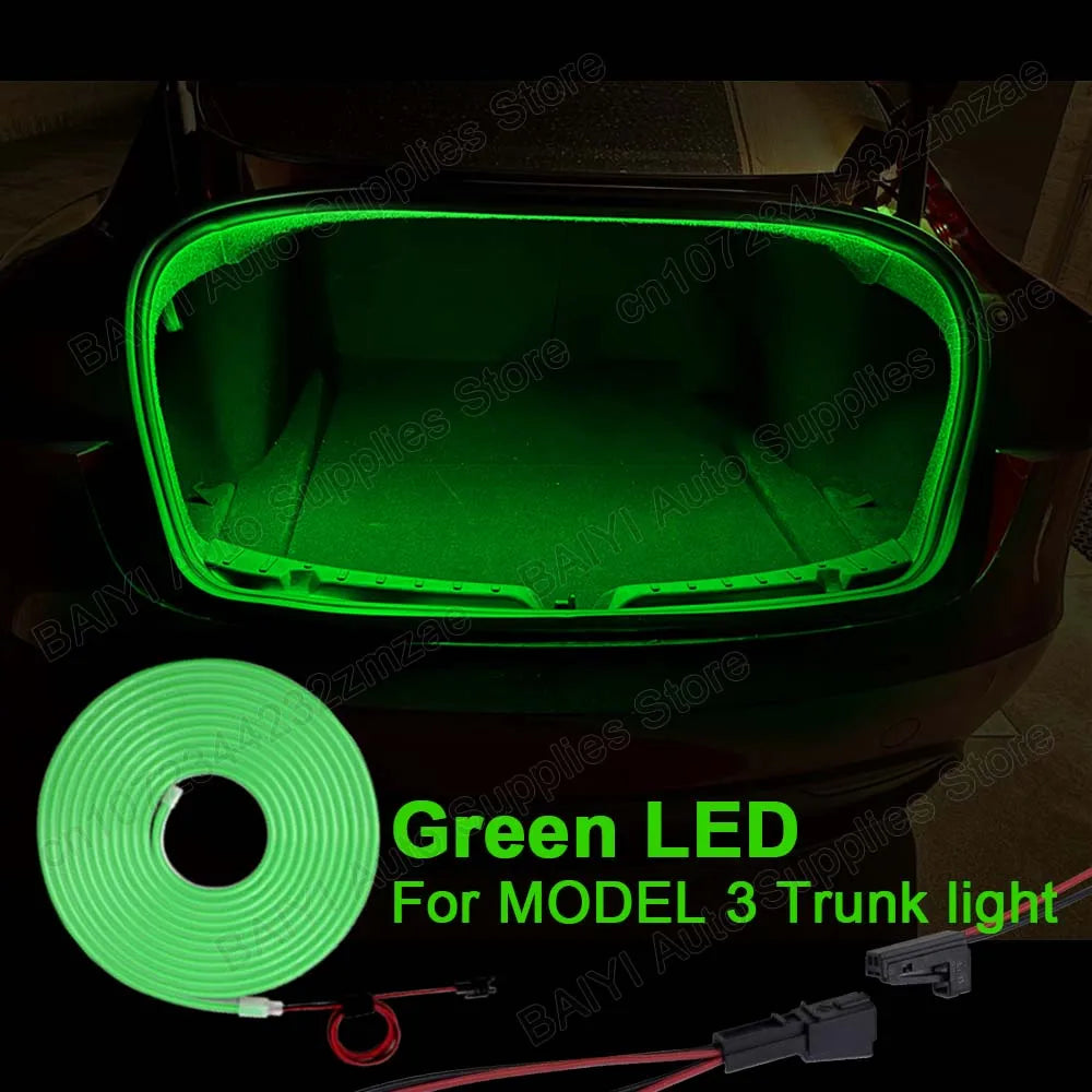 For Tesla MODEL 3 highland Car trunk light bar, Plug & play Rear luggage decoration lights, LED Car interior atmosphere light