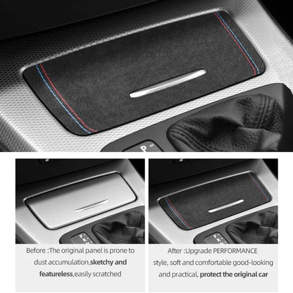 For BMW E90 E92 E93 Made of Alcantara/Carbon Fiber Leather Center Console Storage Box Cover Trim Sticker Car Interior Accessory