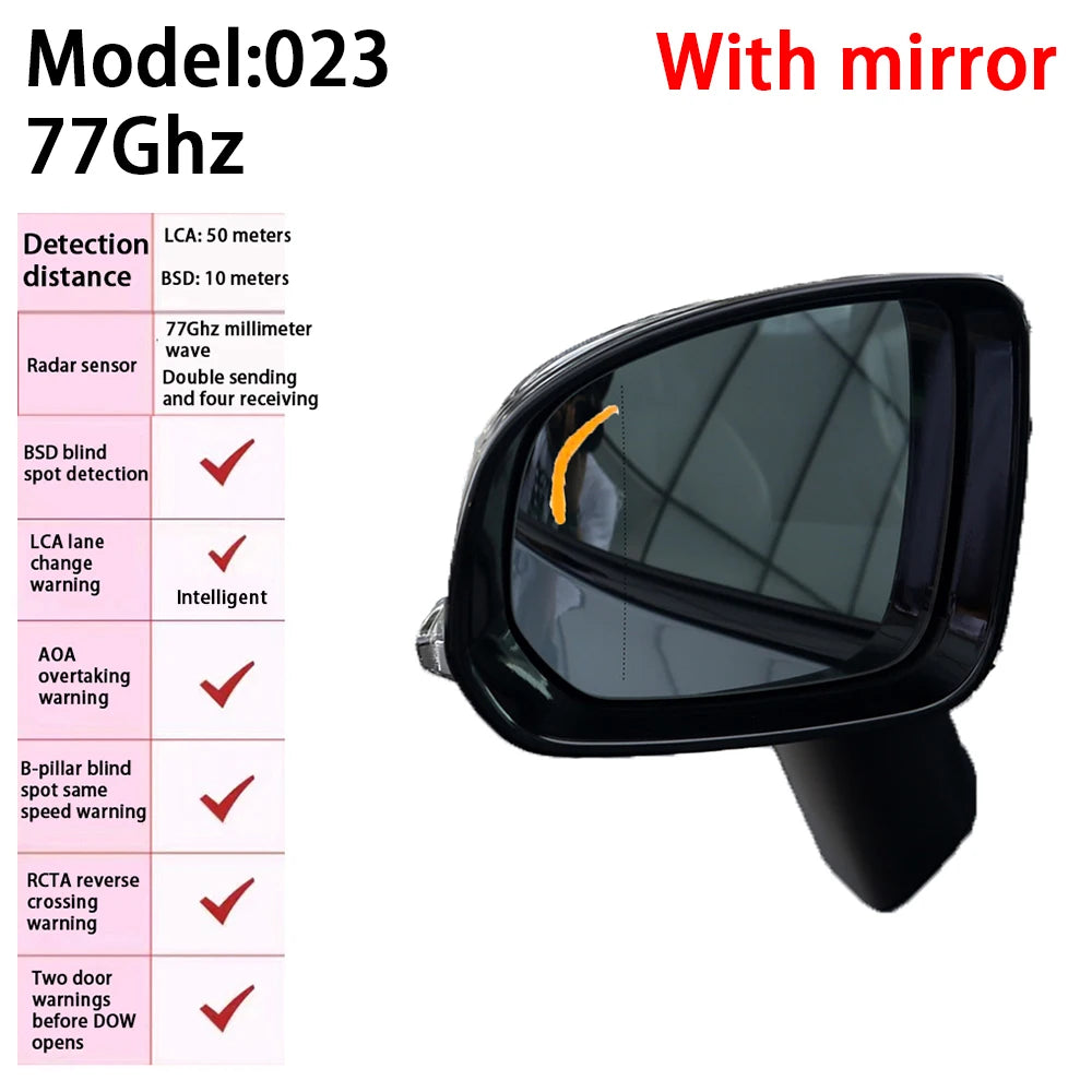 ZJCGO Car BSD Radar Warning System Blind Spot Detection Safety Driving Alert for Volvo XC60 2018 2019 2020 2021 2022 2023 2024