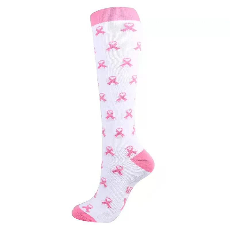 1Pair New Compression Stockings 20-30Mmhg Knee High Sports socks Fit Medical Varicose Veins Pregnant  Edema Diabetes Circulation