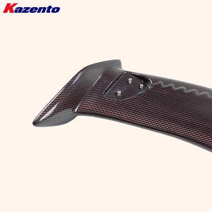 For Honda Type R FL5 2022+ MD Style Dry Hon Red Carbon Fiber Rear Trunk Spoiler Wing（Approximately 1.8kg heavy）