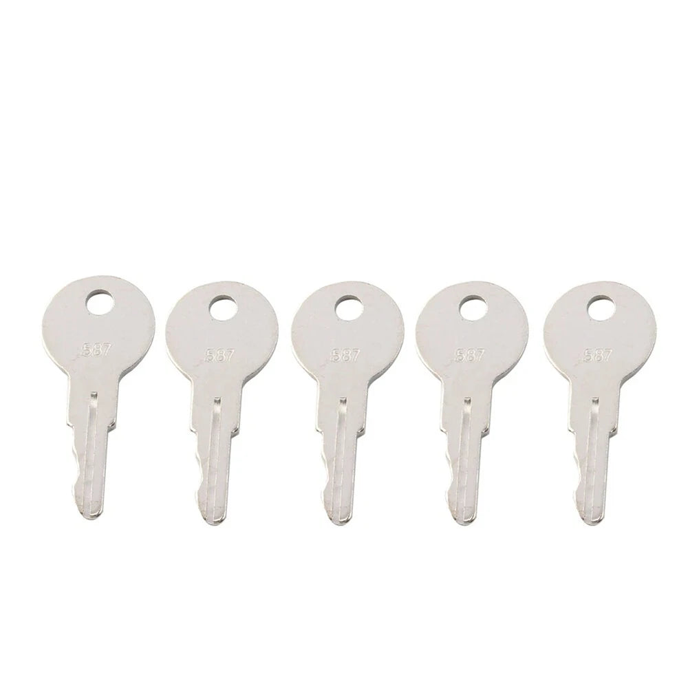 1/5/10/30/50PCS 587 Key For JLG Heavy Construction Equipment 7012587 Ignition Starter Key 587 ELI80-0106