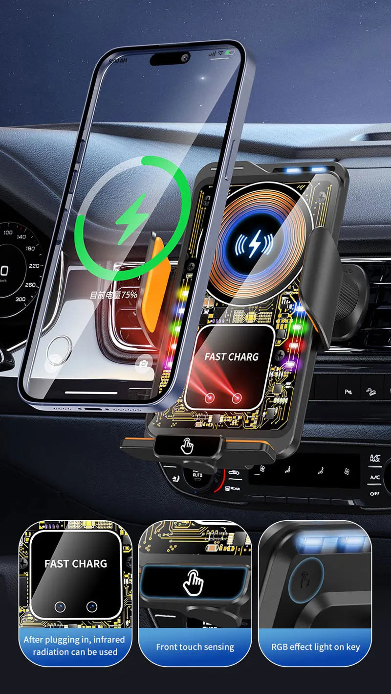 Car Phone Holder vent For Lexus CT ct200h 2011 2012 2013-2023 Magnetic Wireless Charging Car phone For Magsafe Mount Accessories