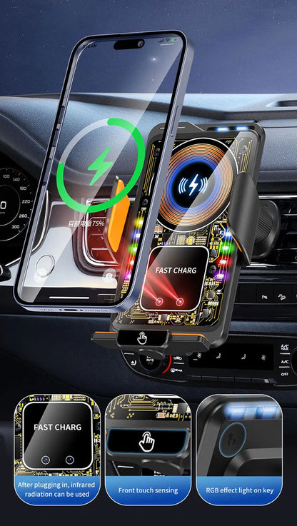 Car Phone Holder vent For Lexus CT ct200h 2011 2012 2013-2023 Magnetic Wireless Charging Car phone For Magsafe Mount Accessories
