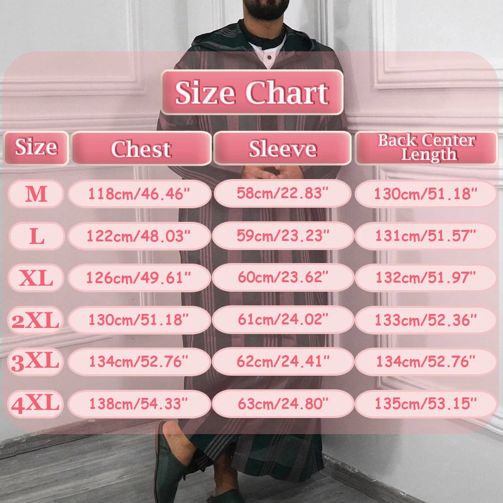 Traditional Muslim Men's Clothing Eid Middle East Jubba Thobe Robes Men hoodies Arab Kaftan Abaya Dubai Turkey Islamic Clothing
