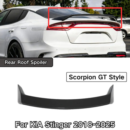 Rear Roof Spoiler For KIA Stinger 2018-2025 Scorpion GT Style Glossy Black Car Accessories Body Kit Plastic Carbon Fiber Painted