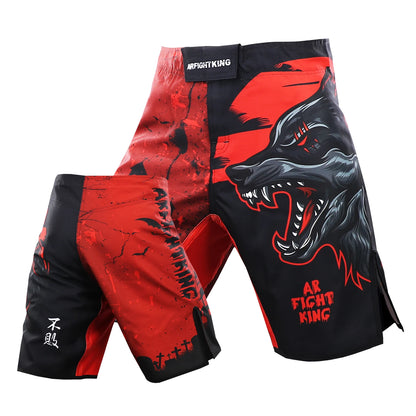 Fighter Jujitsu Sports 5-point Length Shorts Gym Jujitsu Taekwondo Thai Boxing Shorts Fighter Dress MMA Boxing Pants Size XXS-XL