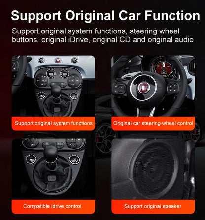For Fiat Panda 2013-2020  Auto Multimedia Player  6.86" Touch Screen Steering Wheel Control Car GPS Navigation  Bluetooth Call