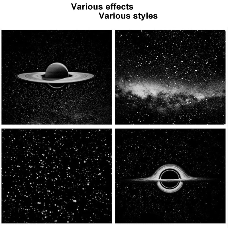 Car Interior Light Roof Star Light USB LED Starry Atmosphere Projector Decoration Night Party Decor Romantic Saturn Galaxy Light
