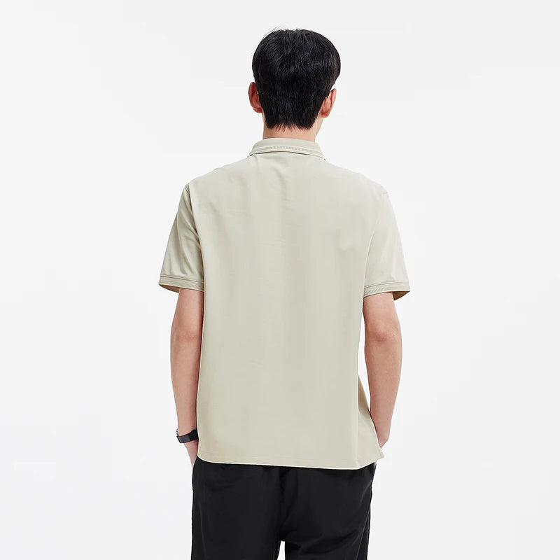 Semir Men Polo Shirt Mulberry Silk Texture Business Basic Knit 2026 Summer Casual Style Soft Lightweight Office Wear Top