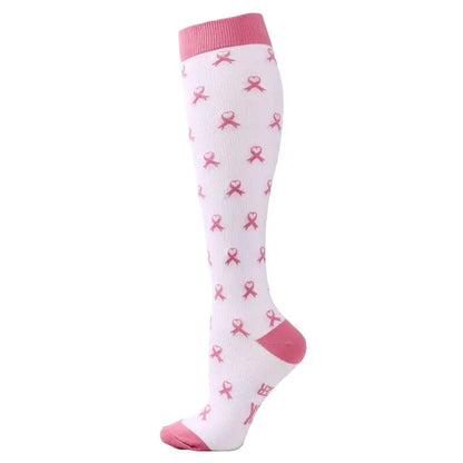 58 Styles Compression Socks 30 Mmhg Heart Star Stripe Socks New Unisex Golfs Tube Thigh Men Outdoor Long Pressure Stockings