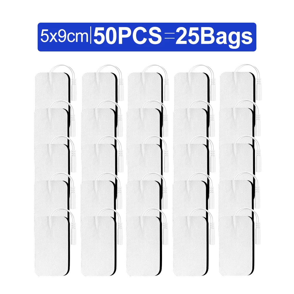 50/20/10pcs Electrode Pads Muscle Stimulator Acupuncture Massager Patches Tens Machine Conductive Gel Body Massage Pads