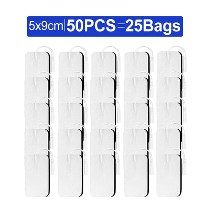 50/20/10pcs Electrode Pads Muscle Stimulator Acupuncture Massager Patches Tens Machine Conductive Gel Body Massage Pads