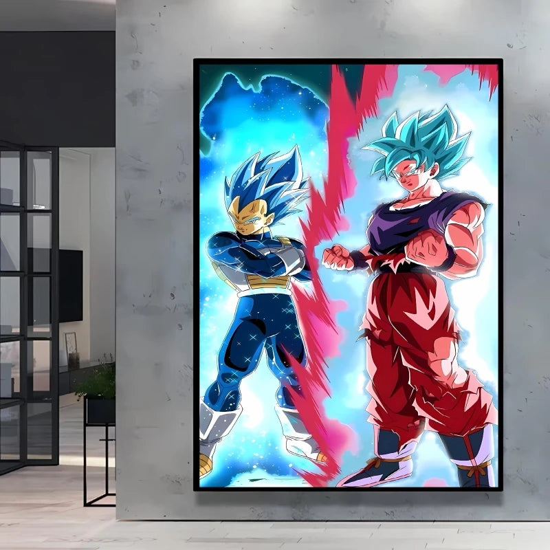 Canvas Posters Dragon Ball Goku Picture Children Gifts Home Decoration Waterproof Comics Pictures High Quality Wall Art Classic
