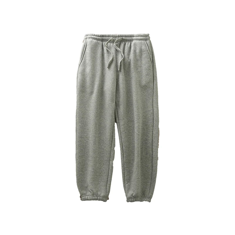 DUKEEN 500G Heavyweight Men's Fleece Jogger Sweatpants Autumn and Winter Basic Soild Color Thick Sport Long Pants Men's Clothing