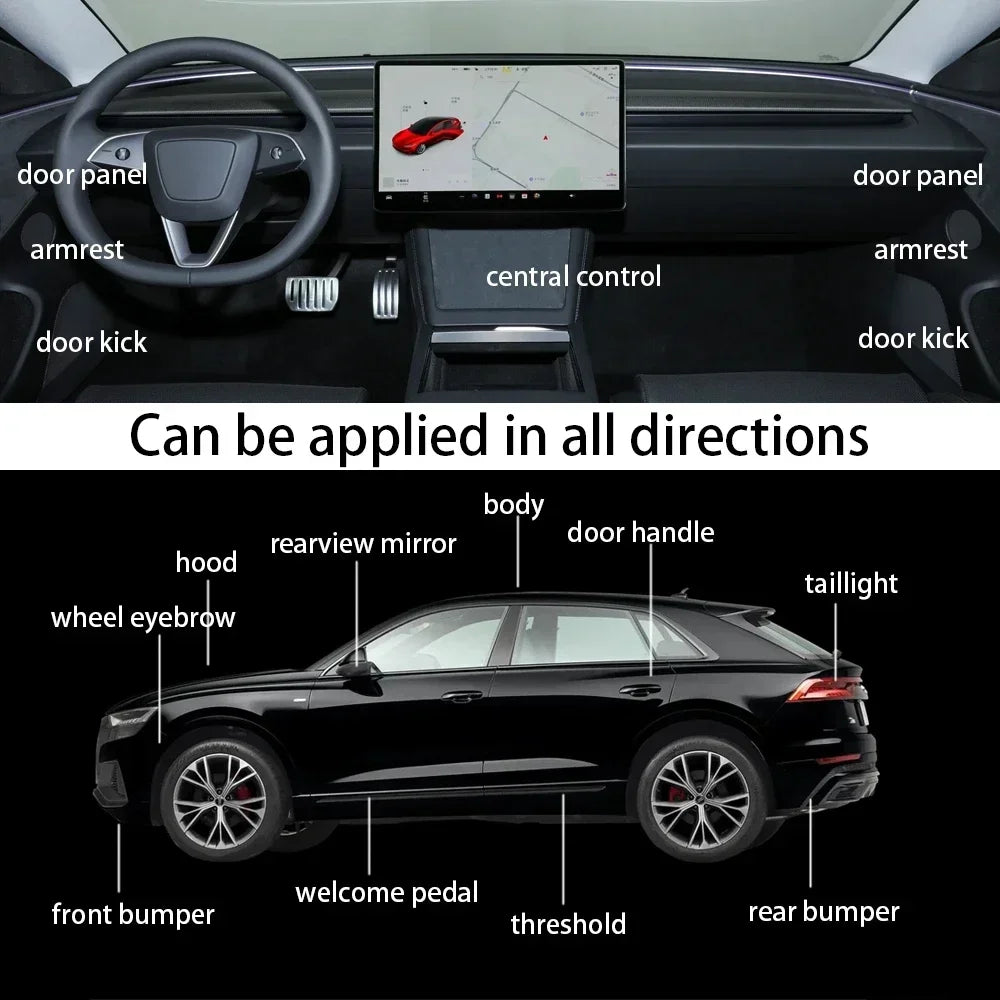 Car Protective Film 10/20/30/40/50x150cm Transparent Car Protective Film Anti Scratch Protective Film Car Stickers Scratch Wrap