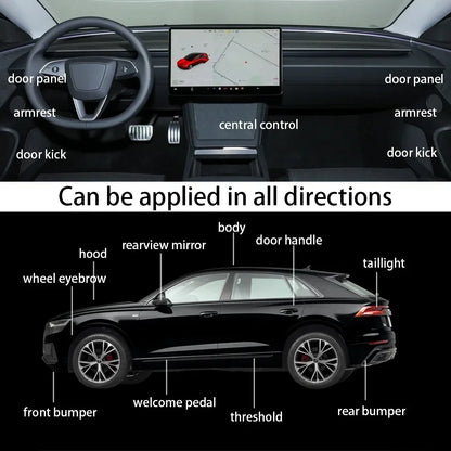 Car Protective Film 10/20/30/40/50x150cm Transparent Car Protective Film Anti Scratch Protective Film Car Stickers Scratch Wrap