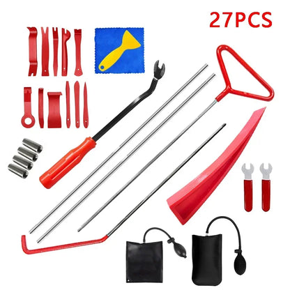 Hot Car Door Repair Hand Tools Wedge Pump Locksmith Thickened Kit Air Cushion Emergency Open Unlock  Long Reach Grabber Tool Set